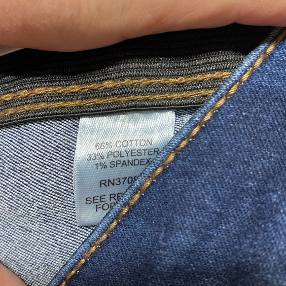 Cato mid rise skinny crop jeans dark wash size 12 - Picture 6 of 14